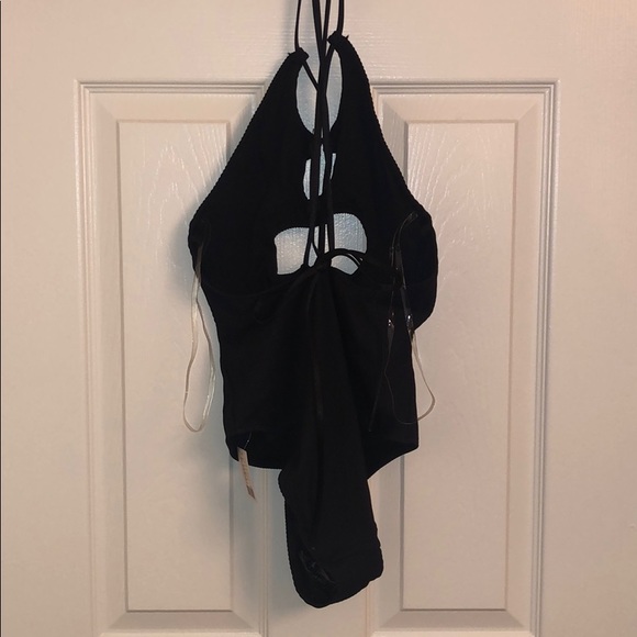 Urban Outfitters Ribbed Swimsuit in BLACK - Picture 6 of 7